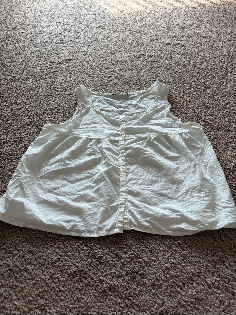 Brandy Melville White Crewneck Cotton Top